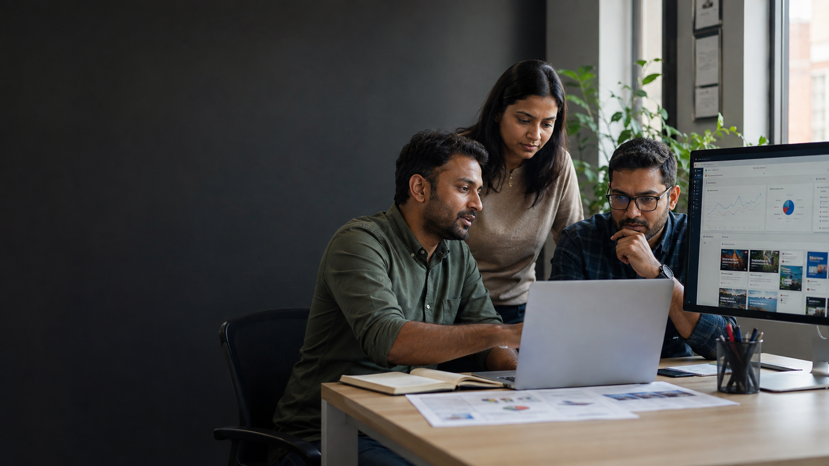 Digital team working with customer experience technology